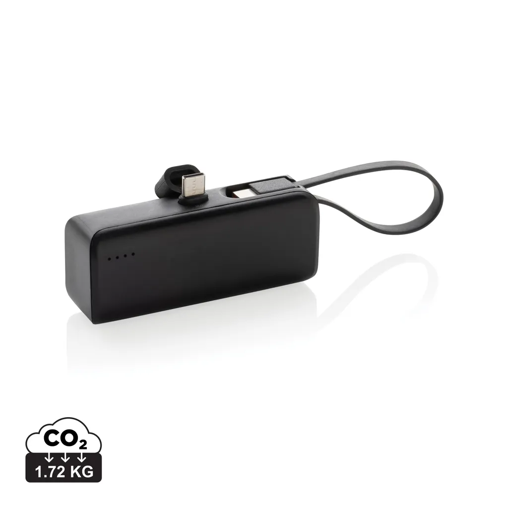 Powerlink RCS Rplastic 3000 mAh powerbank USB C connector zwart