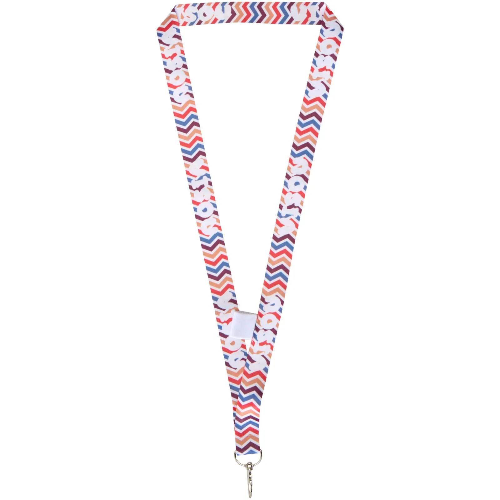 Neve sublimatie lanyard met loop Wit