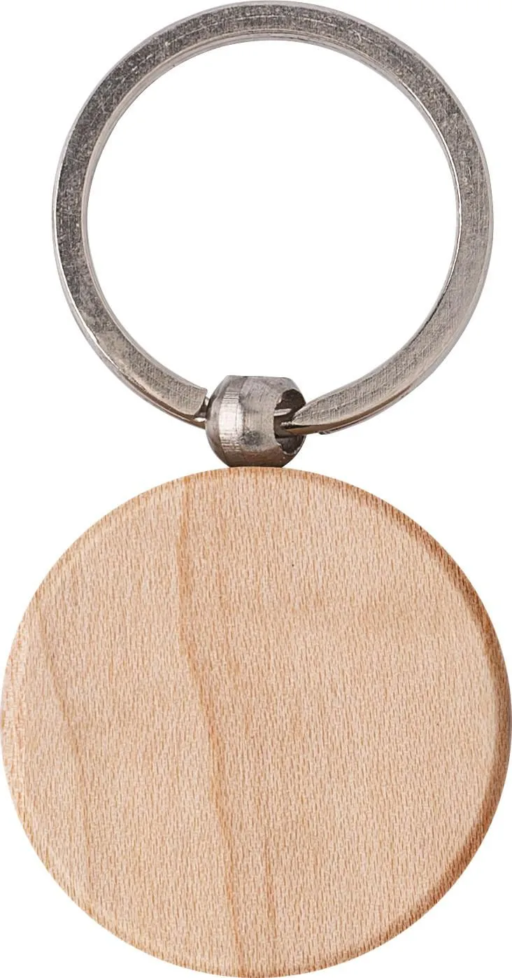 Houten sleutelhanger May bruin