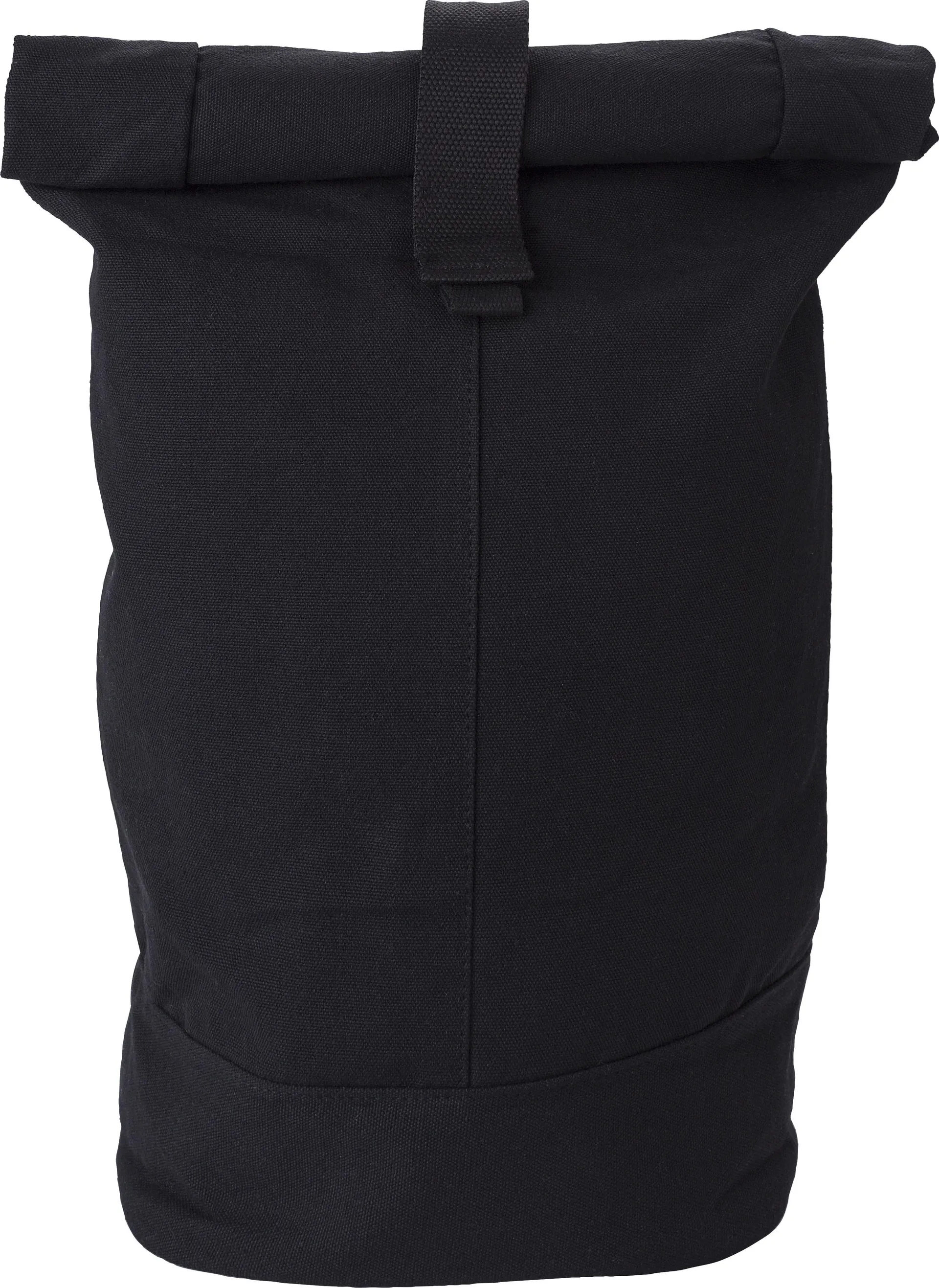 Polyester roll-top rugzak Micah zwart