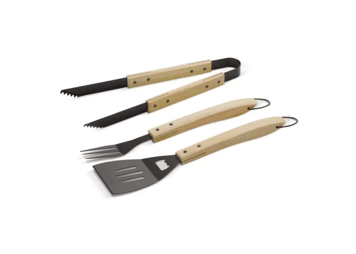 Barbecue gereedschapsset hout Hout