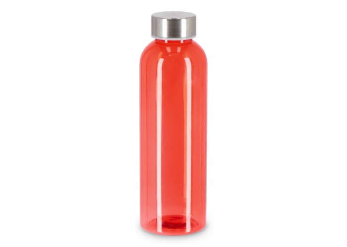Jane fles RPET 500 ml Transparant / Rood