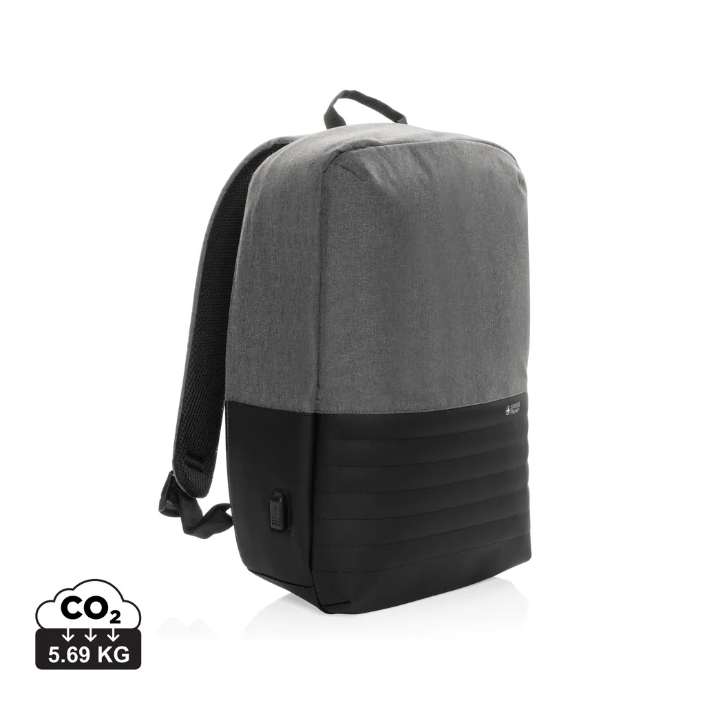 Swiss Peak AWARE™ RFID anti-diefstal 15.6" laptoprugzak grijs