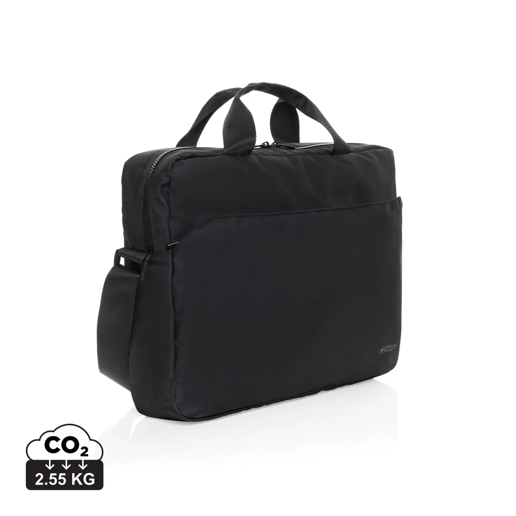 Swiss Peak Aware™ RPET Essential 15,6 inch laptop tas zwart