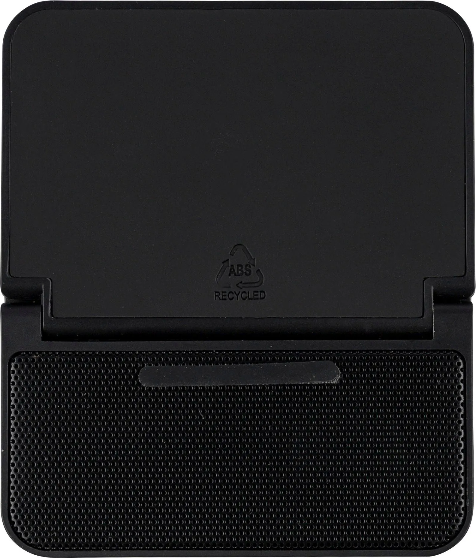 Gerecycled ABS 3-in-1 draadloze oplader Elias zwart