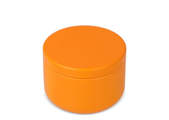 Asana plantaardige kaars in gerecycled blik Oranje