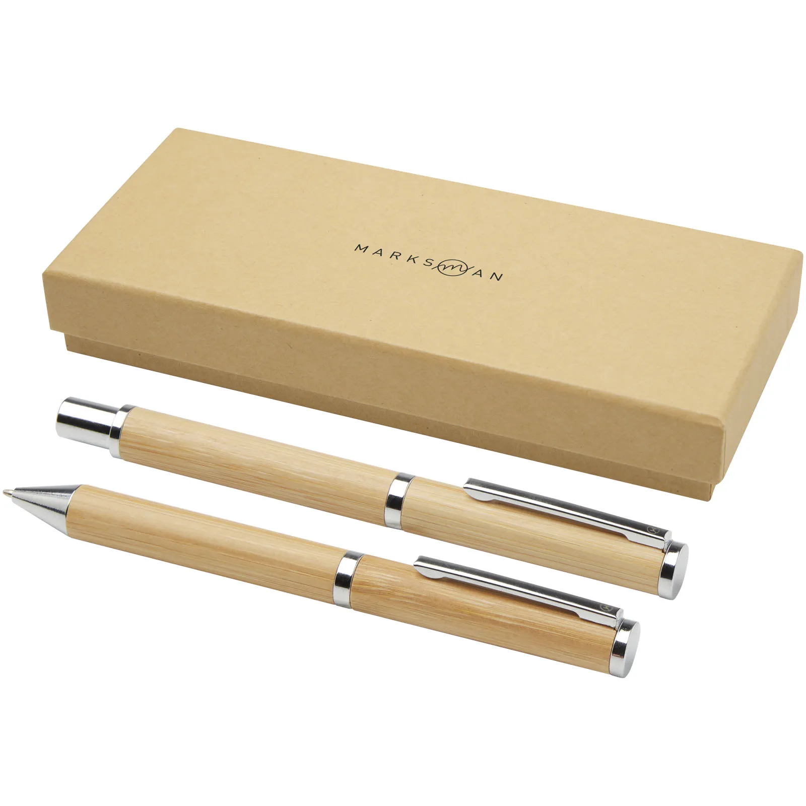 Apolys cadeauset met balpen en rollerbalpen  (zwarte inkt) Natuur