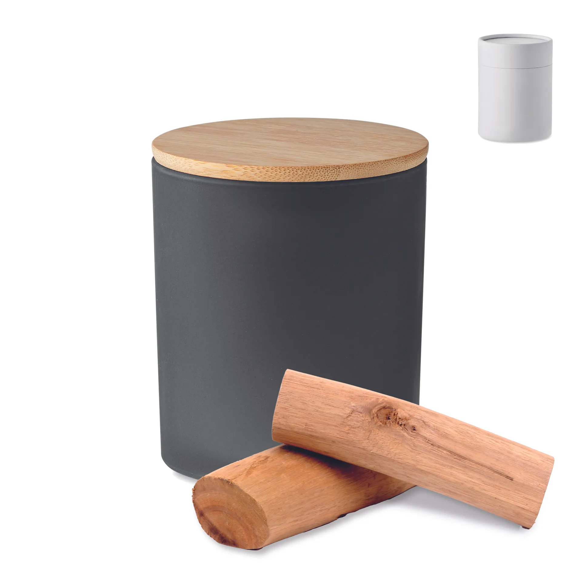 Plantaardige waskaars 280 gr Zwart