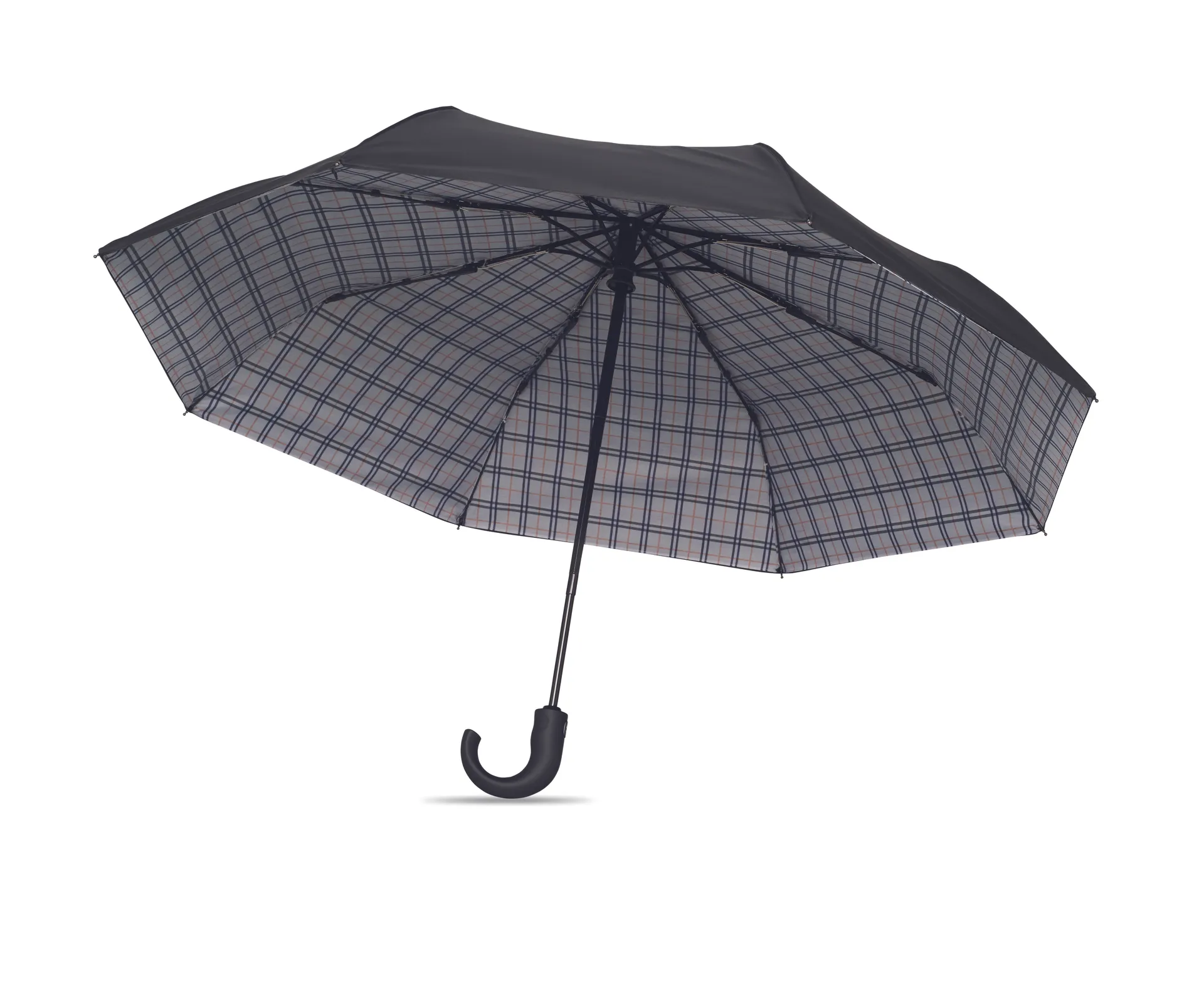 23 inch opvouwbare paraplu Zwart