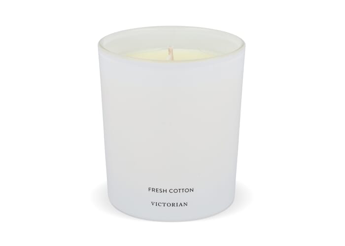 Victorian Vers Gewassen Katoen Kaars Wit