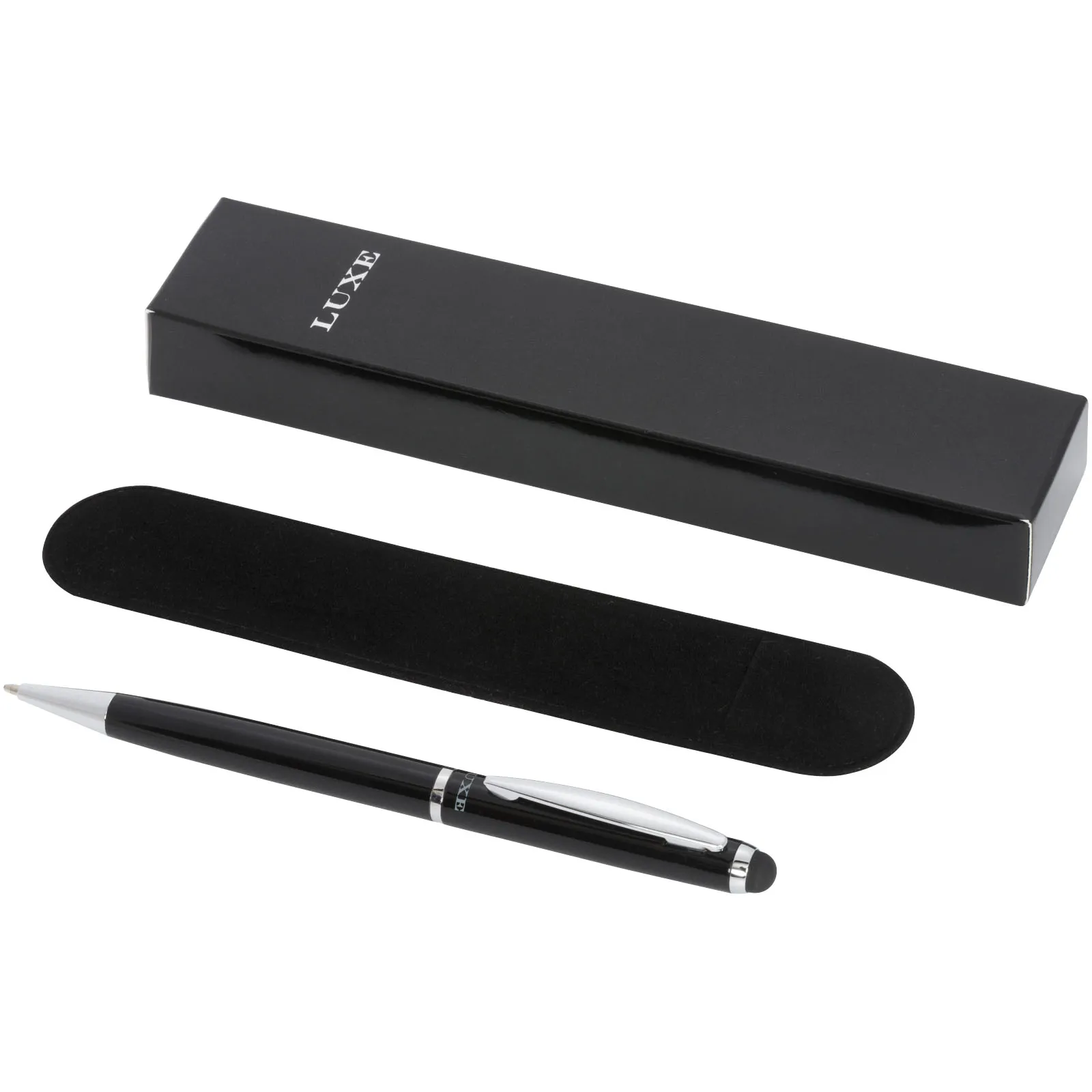 Lento stylus balpen (zwarte inkt) Zwart