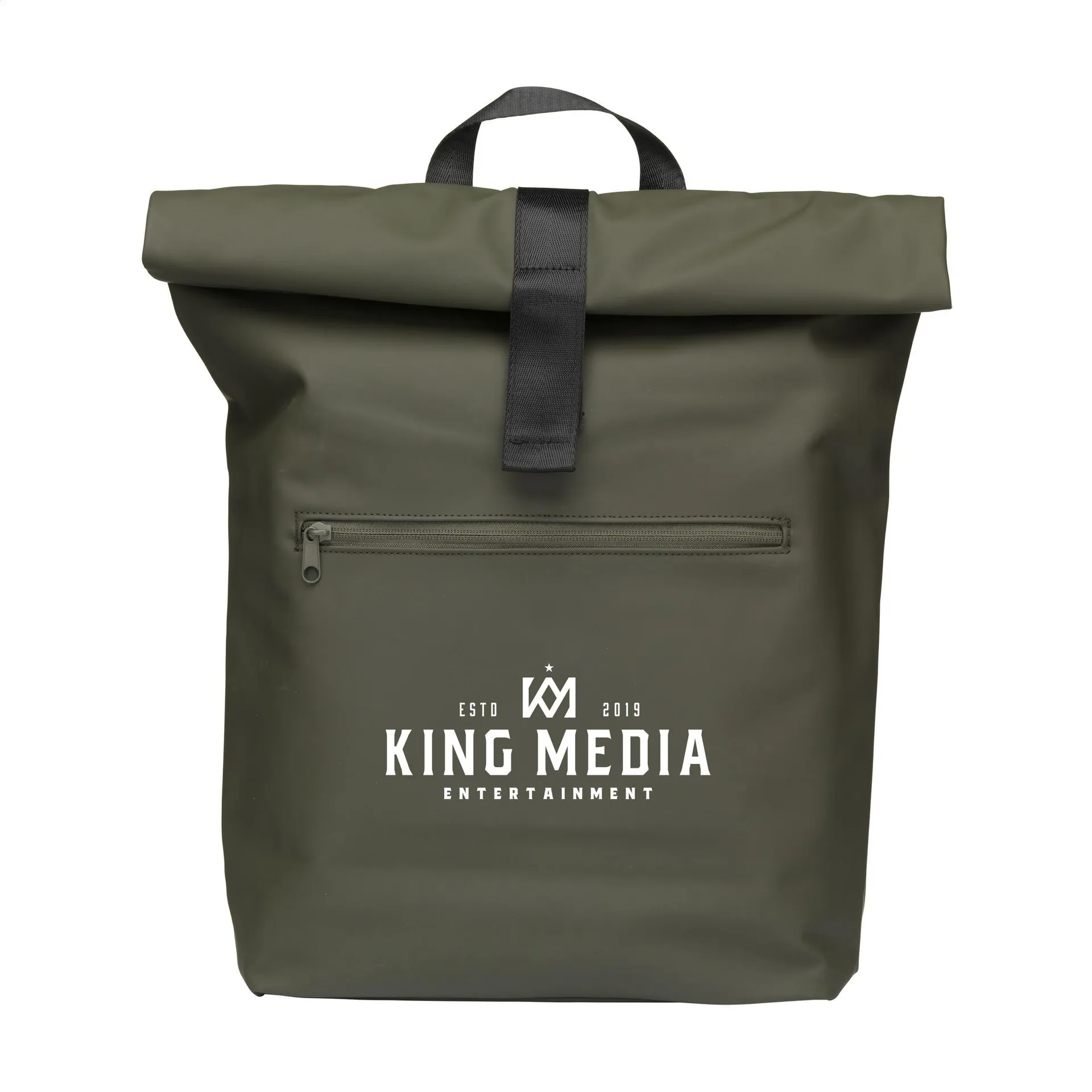 Lennon RCS Recycled Roll-Top Backpack rugzak donkergroen