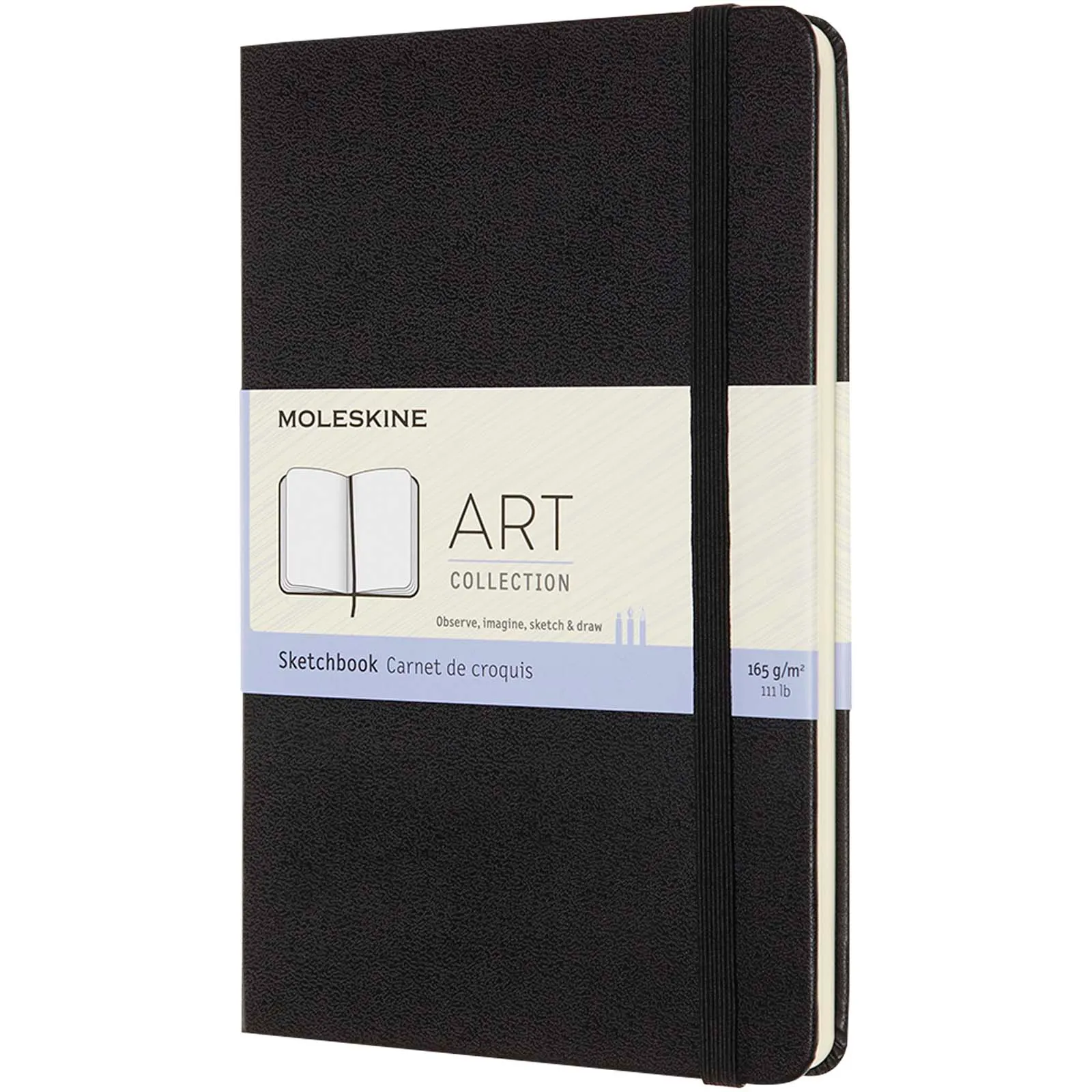 Moleskine schetsboek - M Zwart