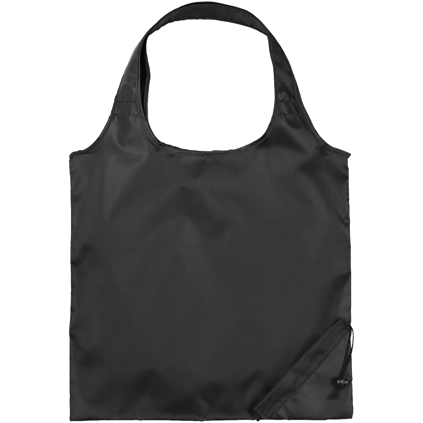 Bungalow opvouwbare polyester boodschappentas 7L Zwart