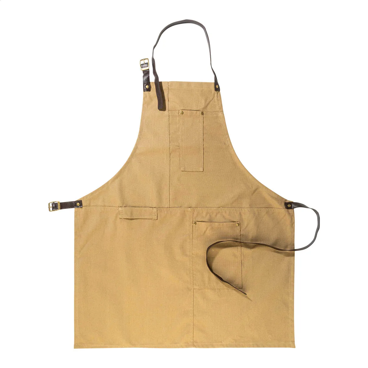James katoenen schort khaki