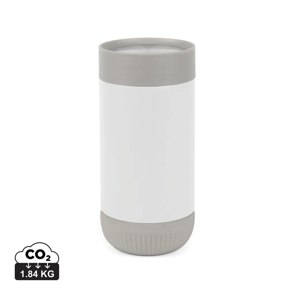 VINGA Erie RCS recycled RVS push mug 350 ML wit