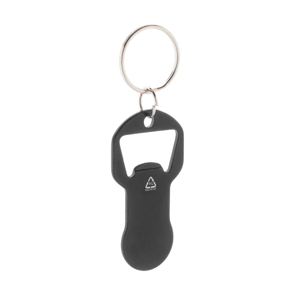 Biropi flesopener sleutelhanger zwart