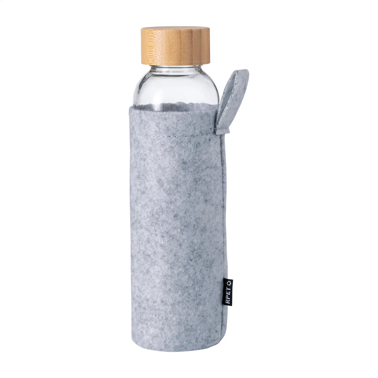 Tokol glazen fles donker grijs