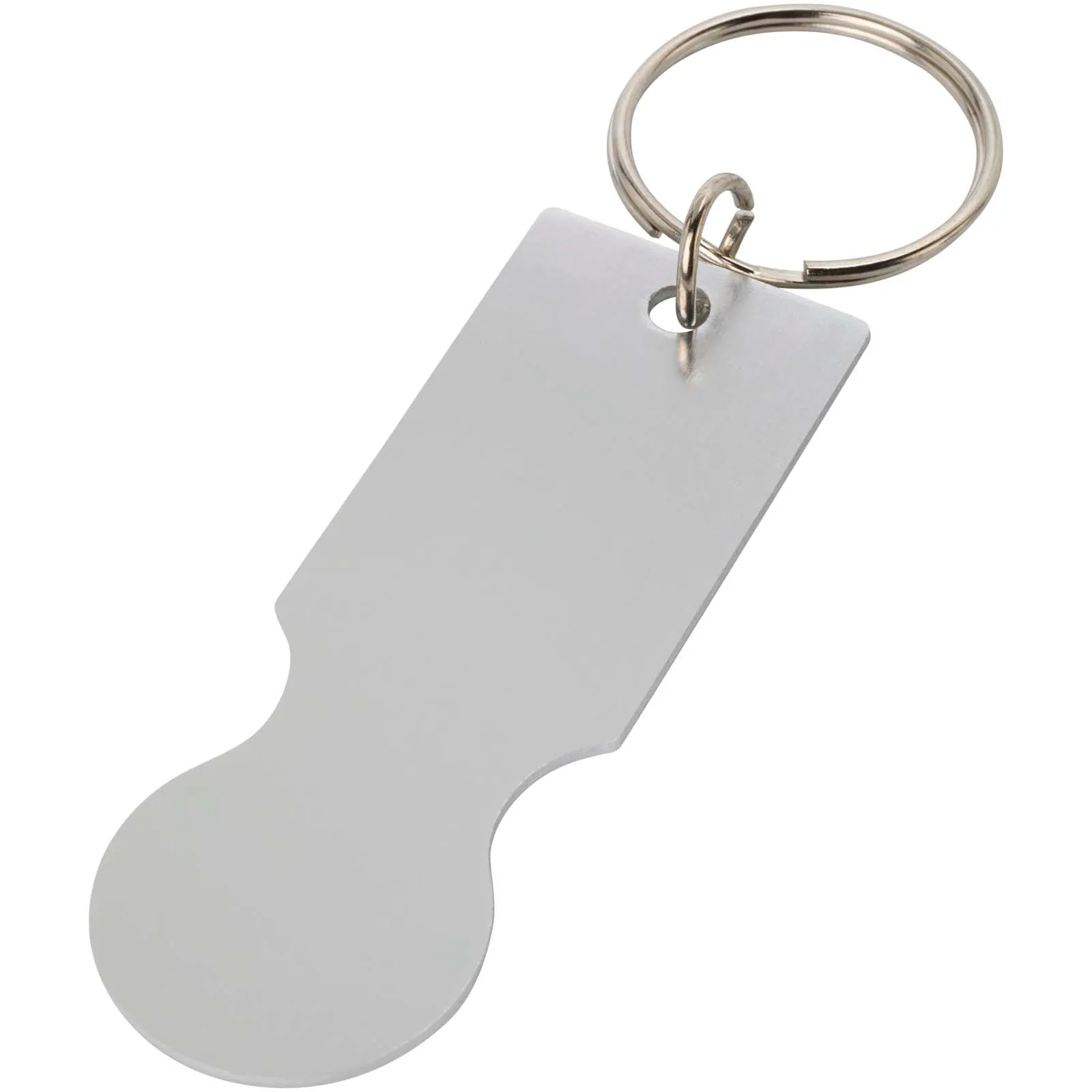 Rhea winkelwagen sleutelhanger Zilver