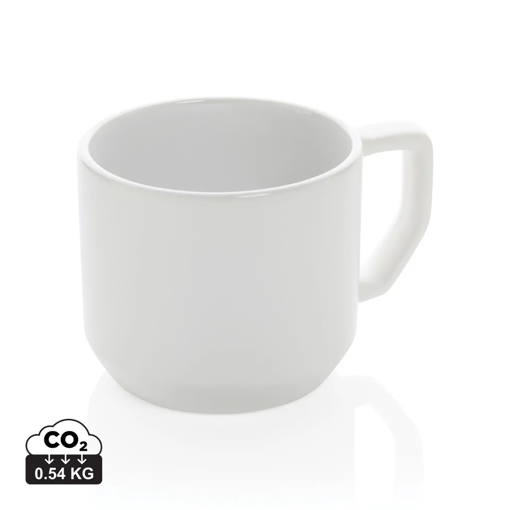 Keramische moderne mok 350 ml wit