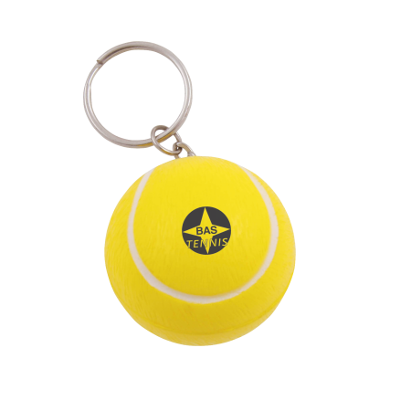 Anti-stress Tennisbal met sleutelhanger