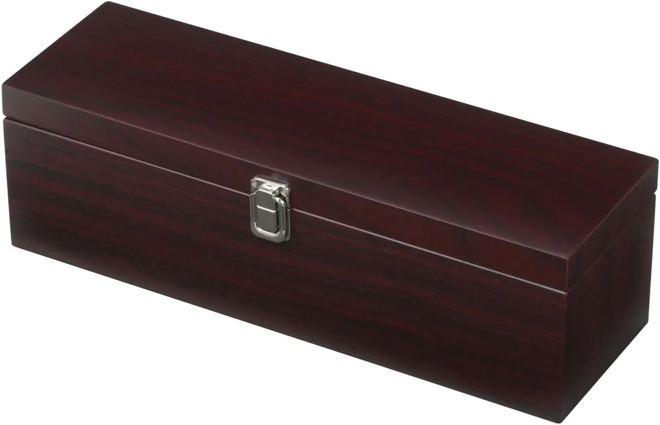 Wooden wijn cadeauset Nikita bruin