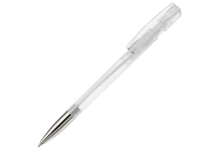Balpen Nash metalen tip transparant Transparant / Wit