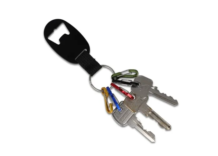 Flesopener sleutelhanger Zwart