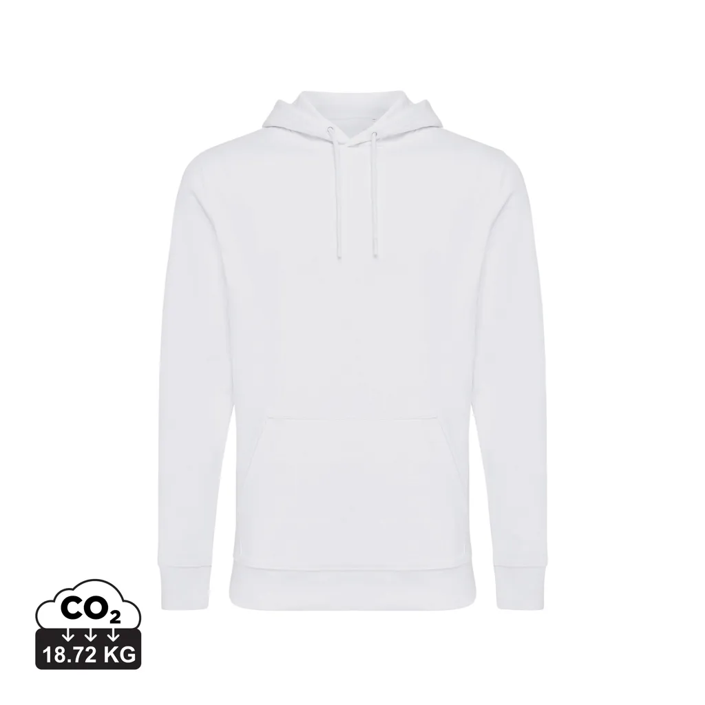 IQONIQ Jasper gerecycled katoen hoodie recycled white