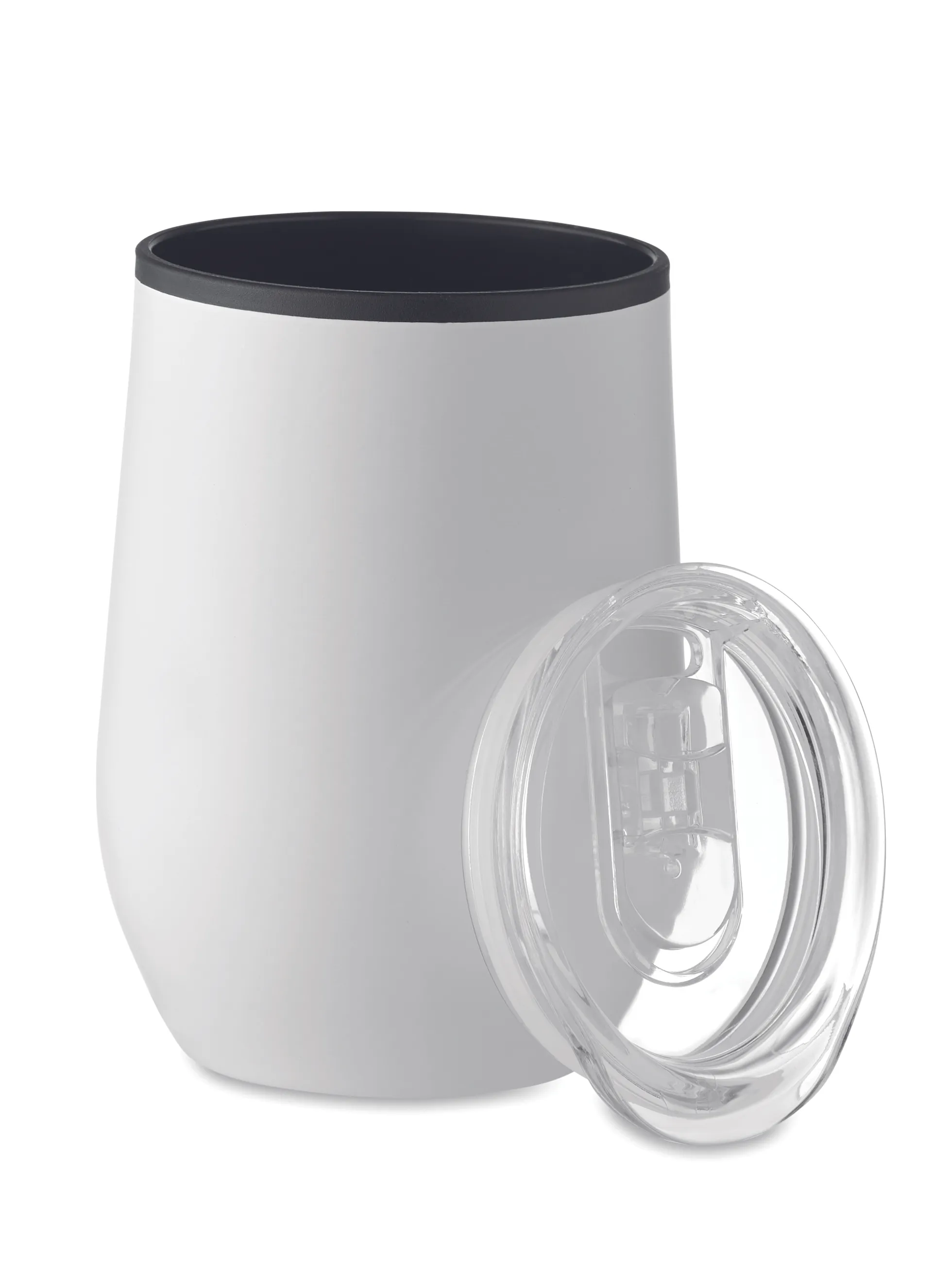 Dubbelwandige reisbeker 350 ml Wit