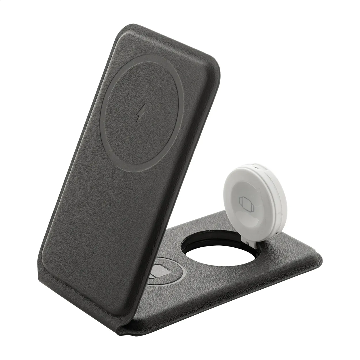 LuxCharge Stand RPU mobiele houder draadloze oplader zwart
