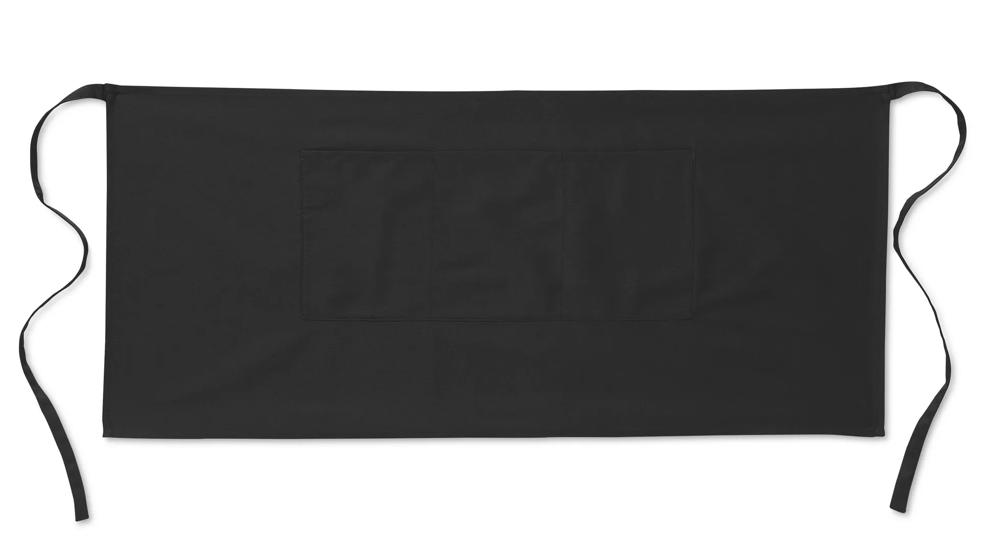 Korte keukenschort 195 g/m2 Zwart
