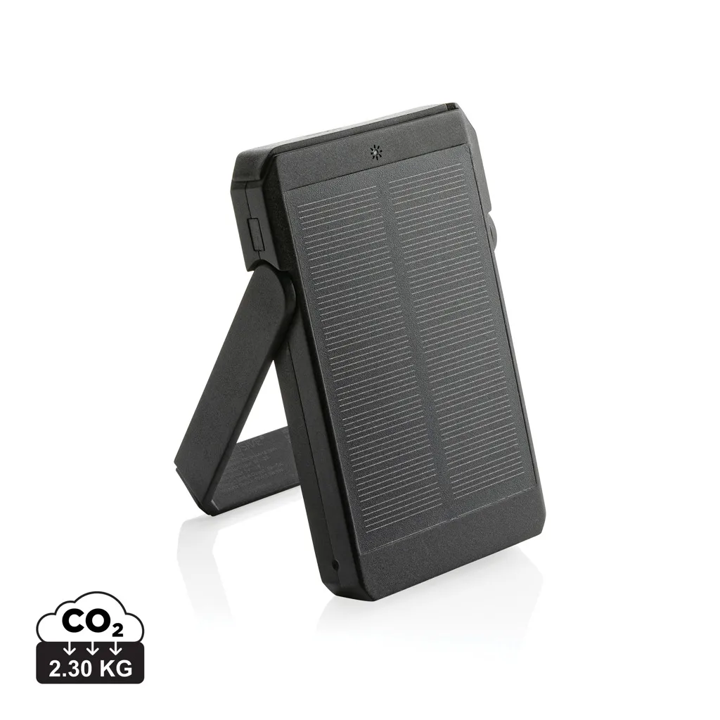Skywave RCS rerecycled solar powerbank 5.000 mah 10W zwart