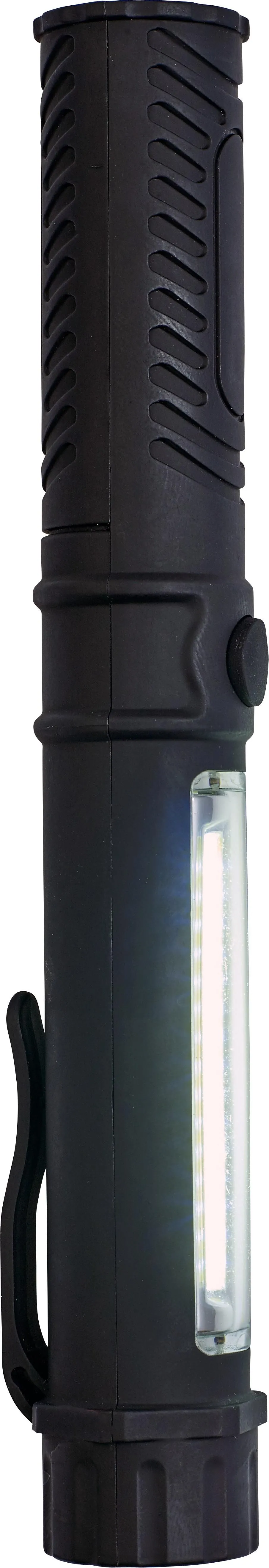 Werklamp Dimitri | Kunststof | LED 60 lm en COB zwart
