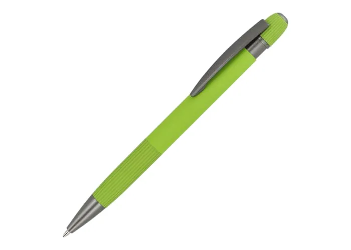 Aluminium balpen Toulouse Softtouch Lichtgroen