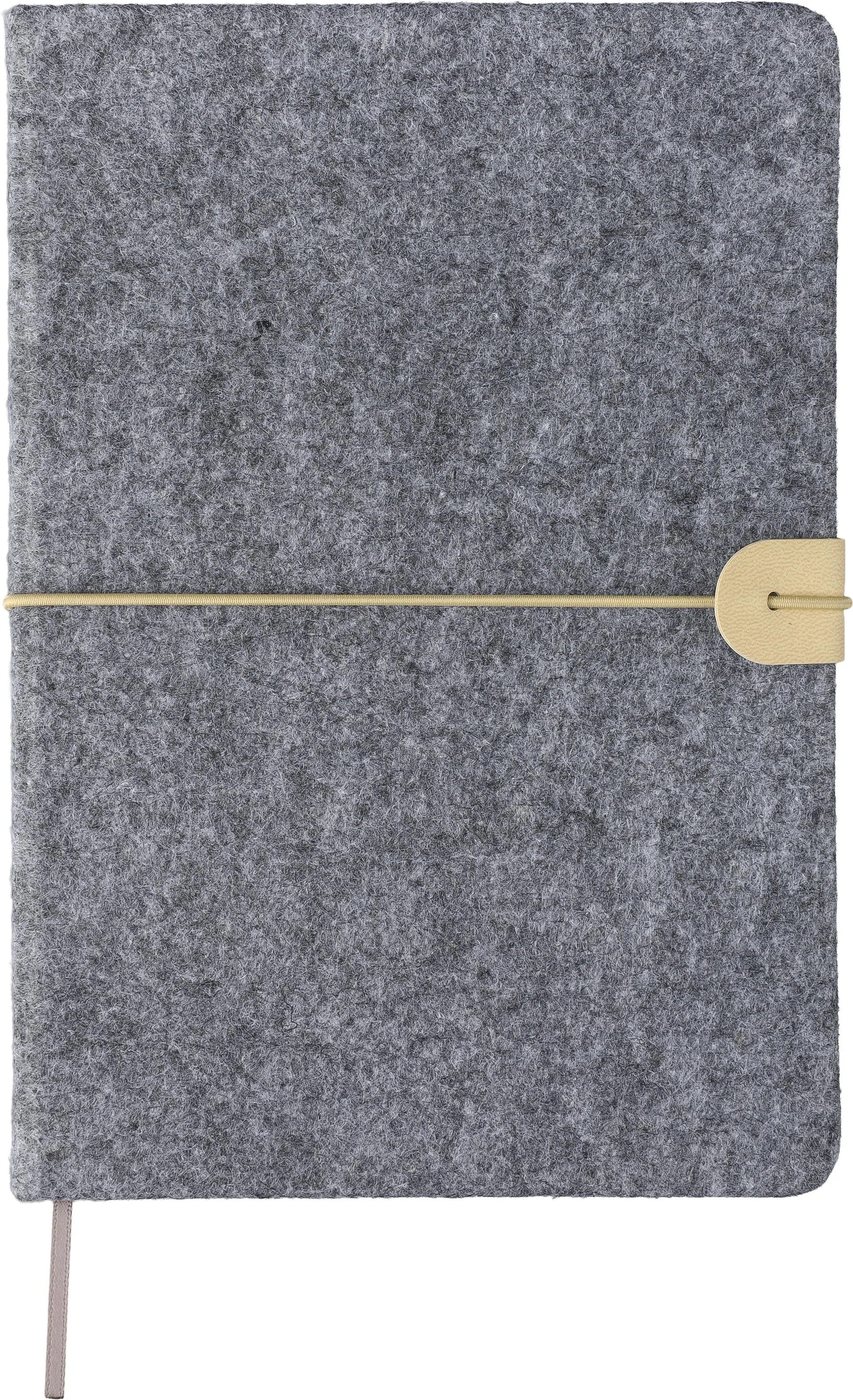 Notitieboek Danio | Gerecycled vilt | A5 | Gelinieerd grijs