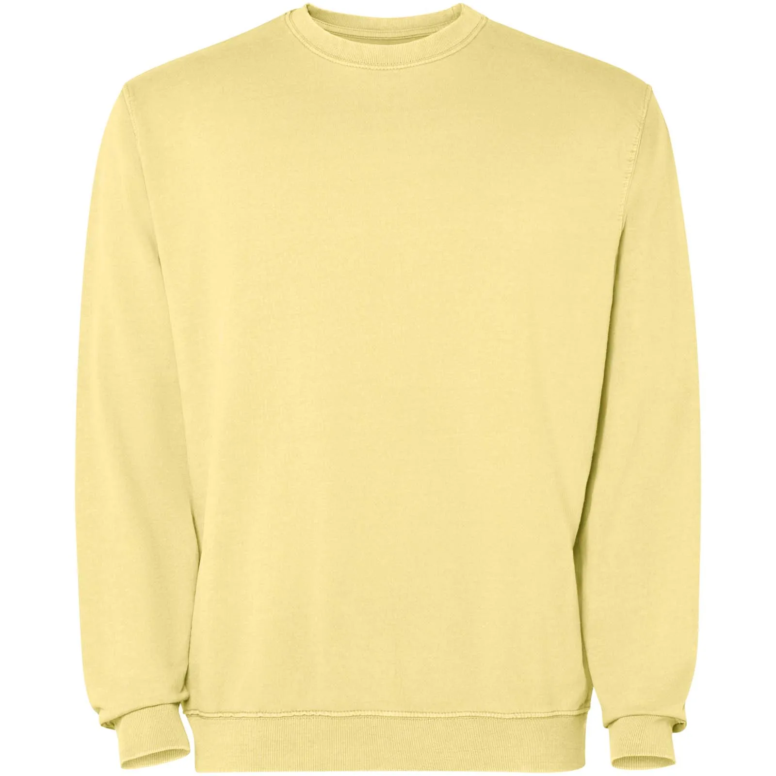 Jaya 250 g/m² unisex trui met ronde hals Geel