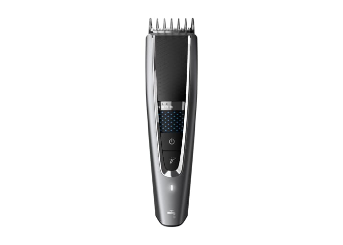 HC7650|Philips snoerloze afspoelbare tondeuse met accessoires Donker gun metal