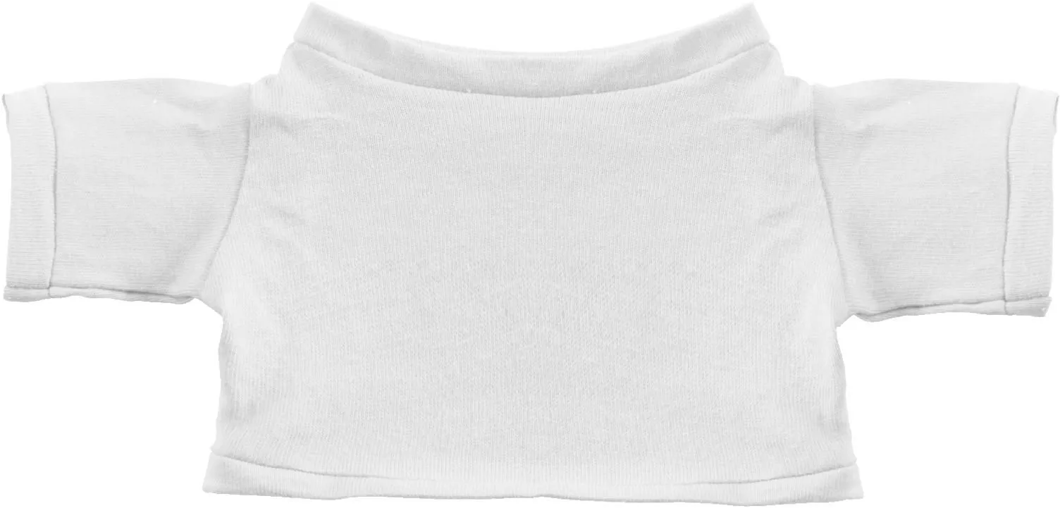 T-shirt voor knuffel Viviana | Katoen wit