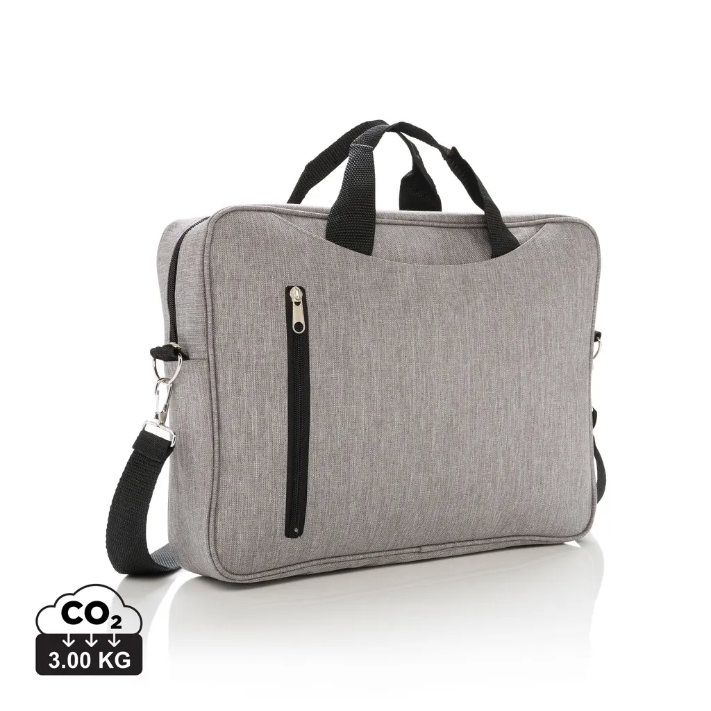 Basic 15” laptop tas PVC-vrij grijs