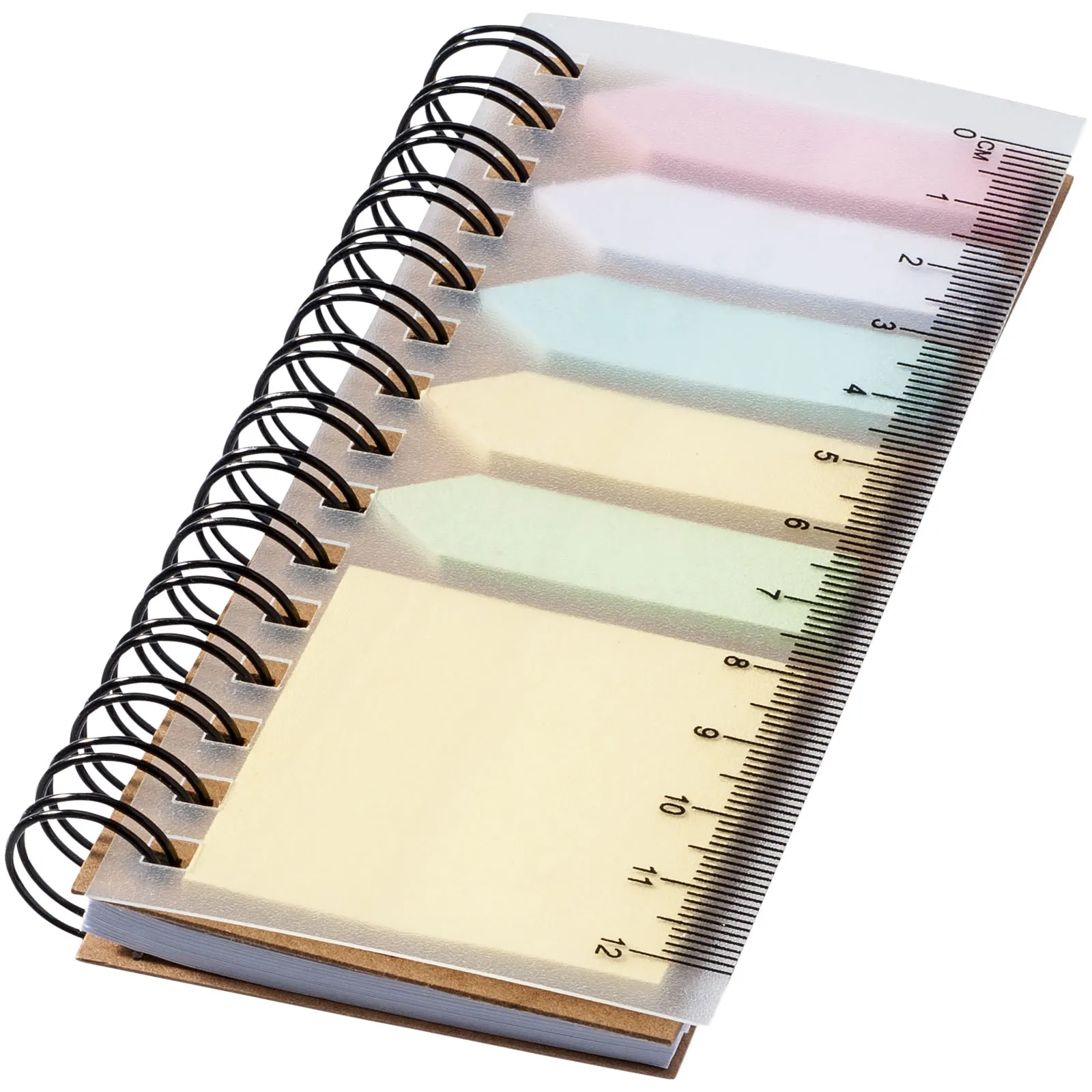 Spinner notitieboek met gekleurde sticky notes Natuur