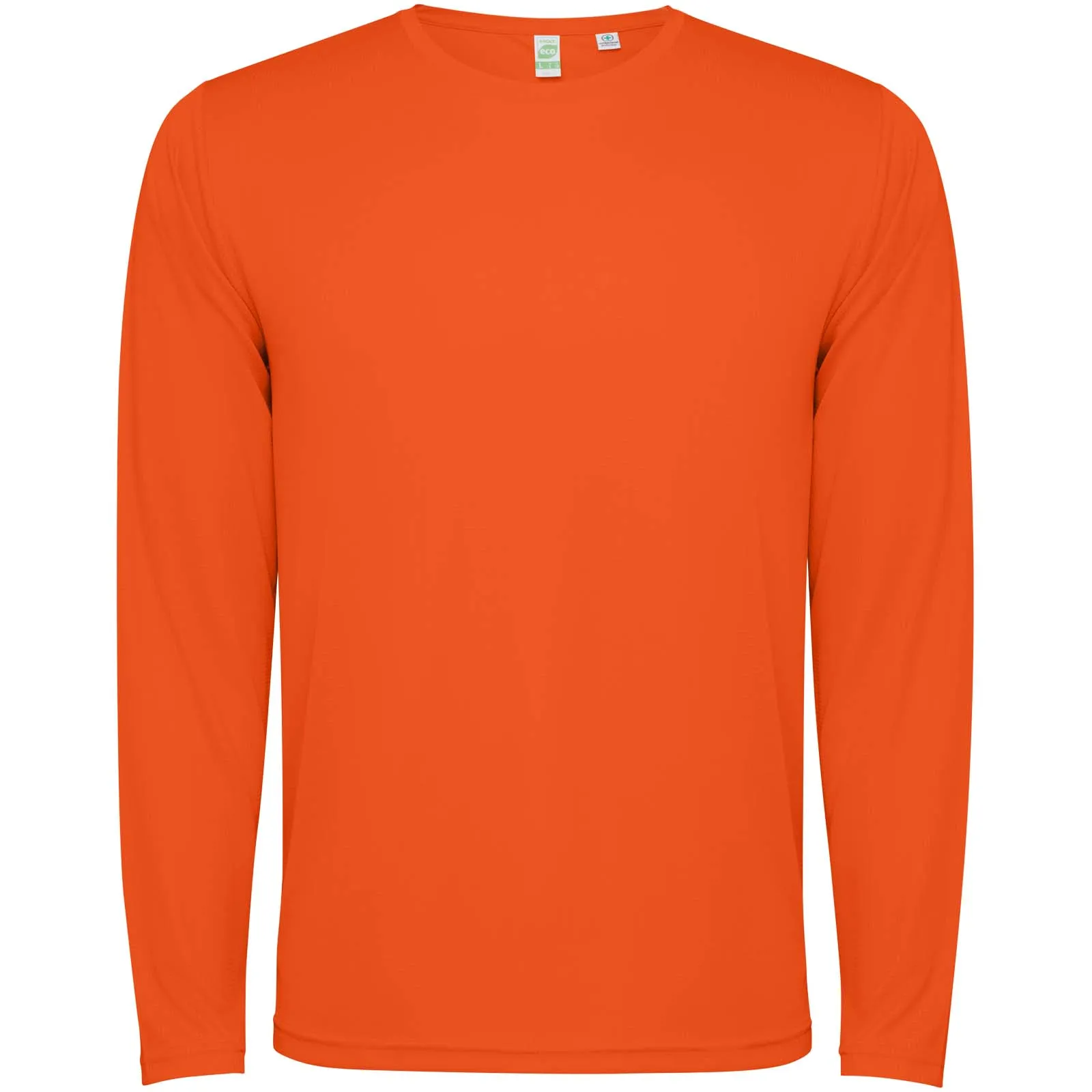 Estoril 125 g/m² T-shirt met lange mouwen voor kinderen Vuur oranje