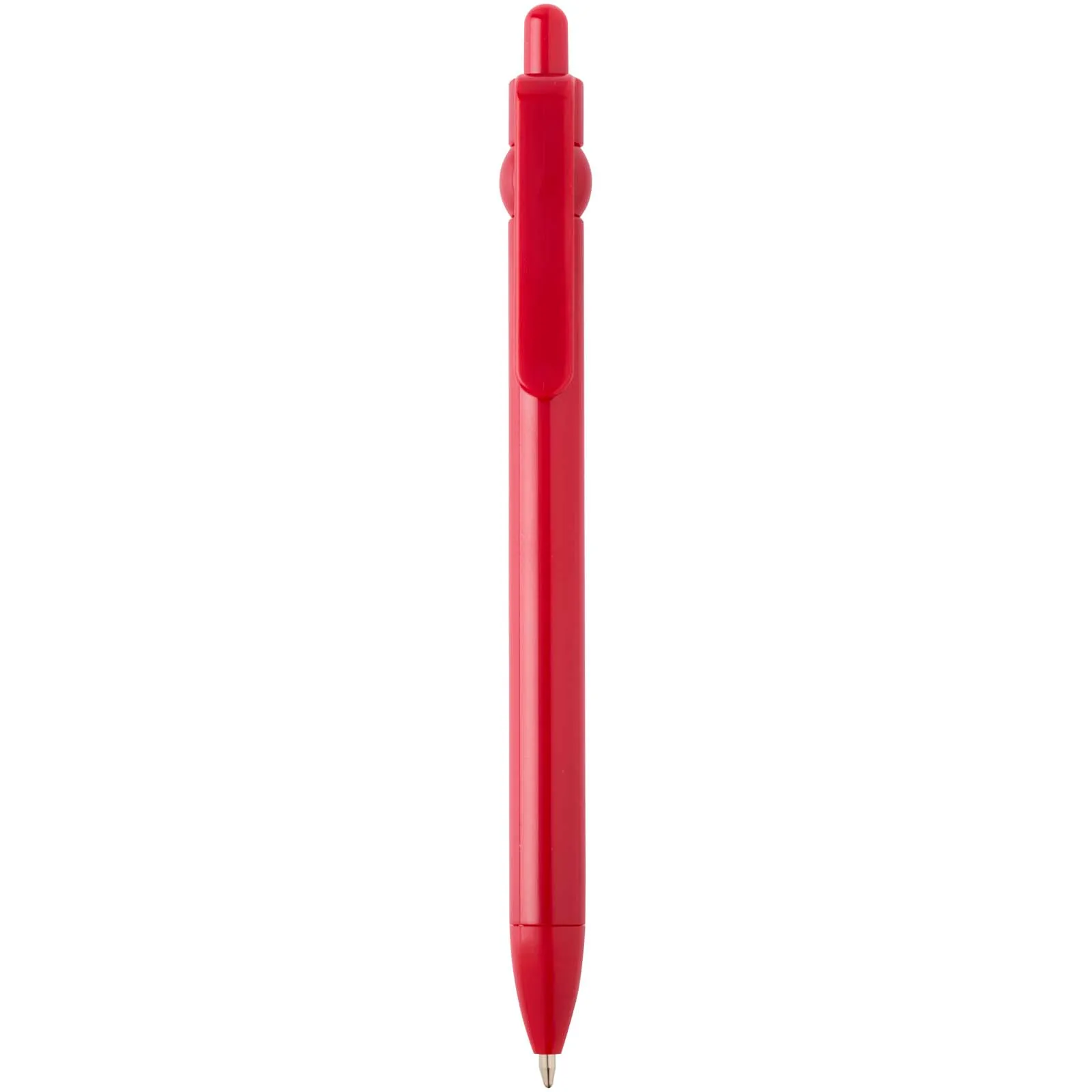 Fidget balpen van gerecycled plastic (zwarte inkt) Rood