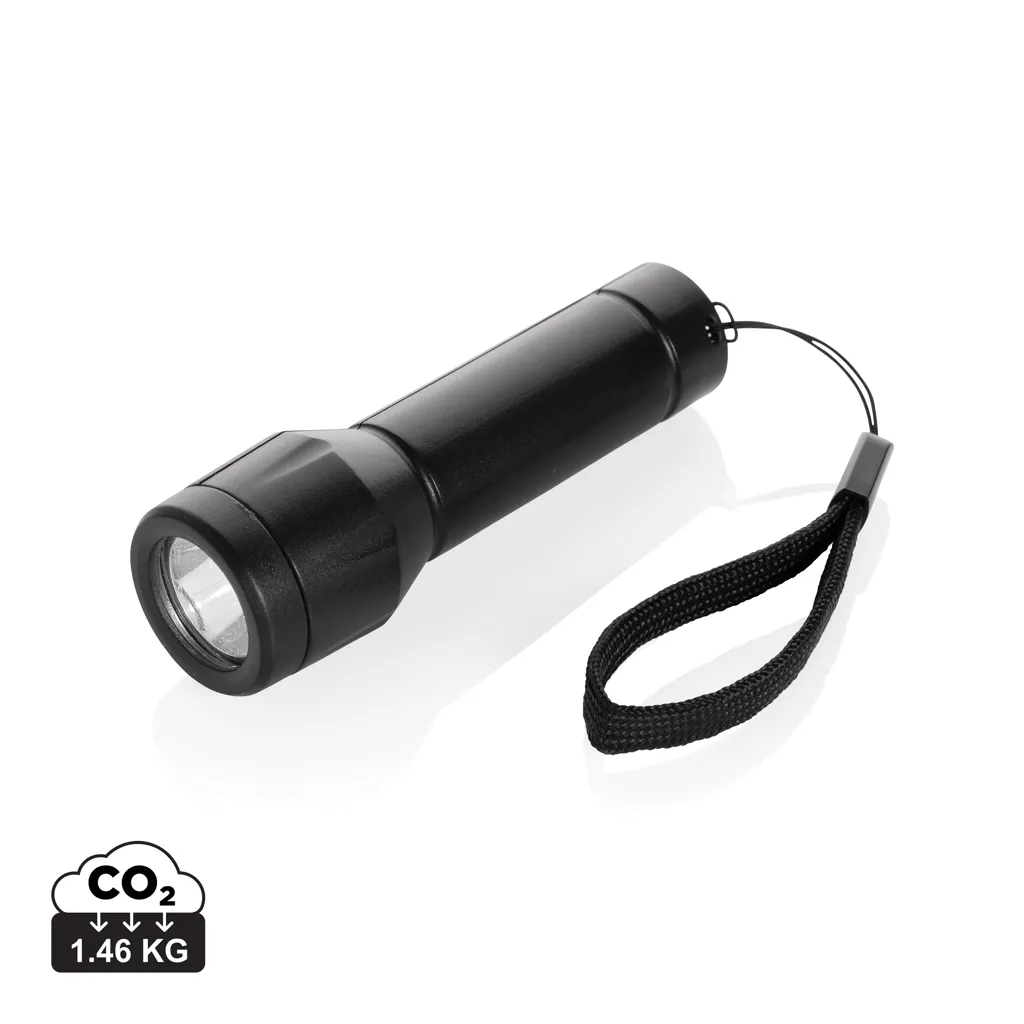 Flara RSC rplastic USB-oplaadbare zaklamp zwart