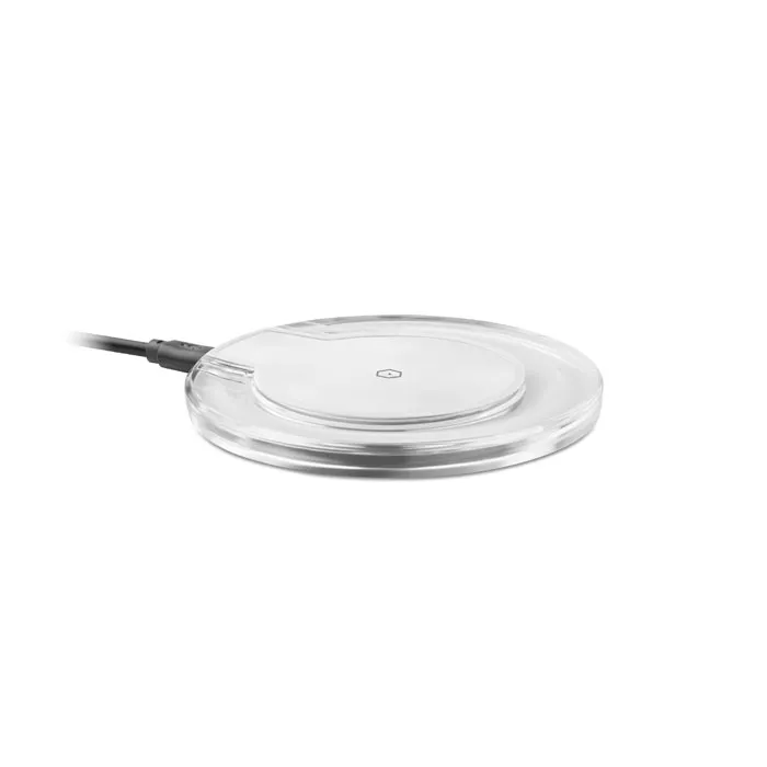 Rond draadloze oplader Wit