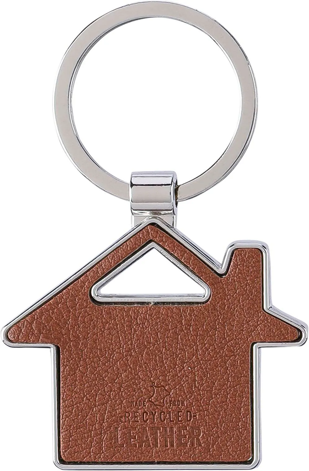 Gerecycled lederen sleutelhanger Jim bruin