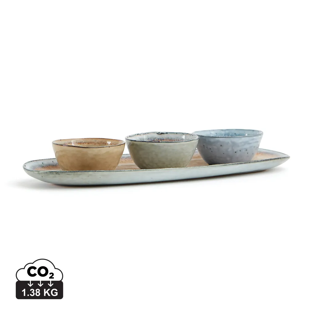 VINGA Nomimono serveerset beige