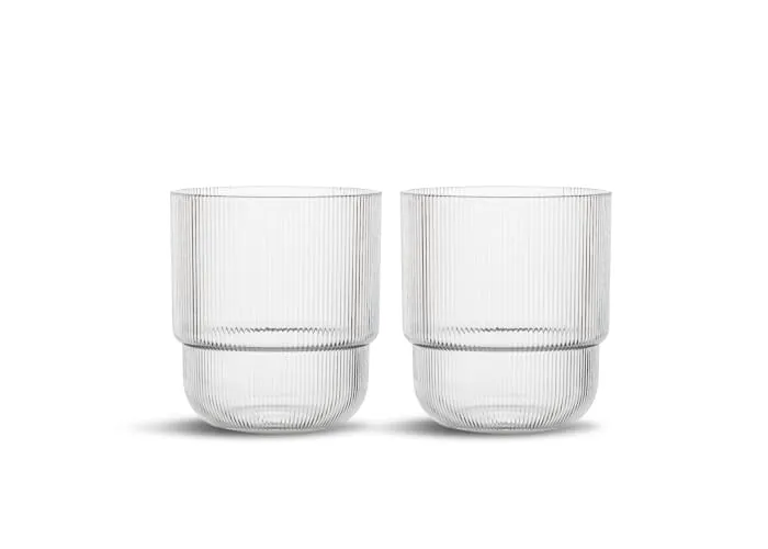 Billi waterglas set van 2 Transparant