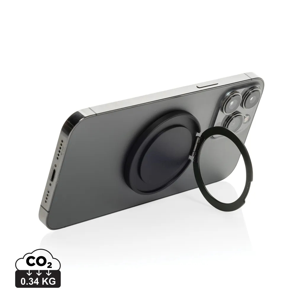 Terra Magnetic RCS rplastic magnetic phone holder with ring grijs