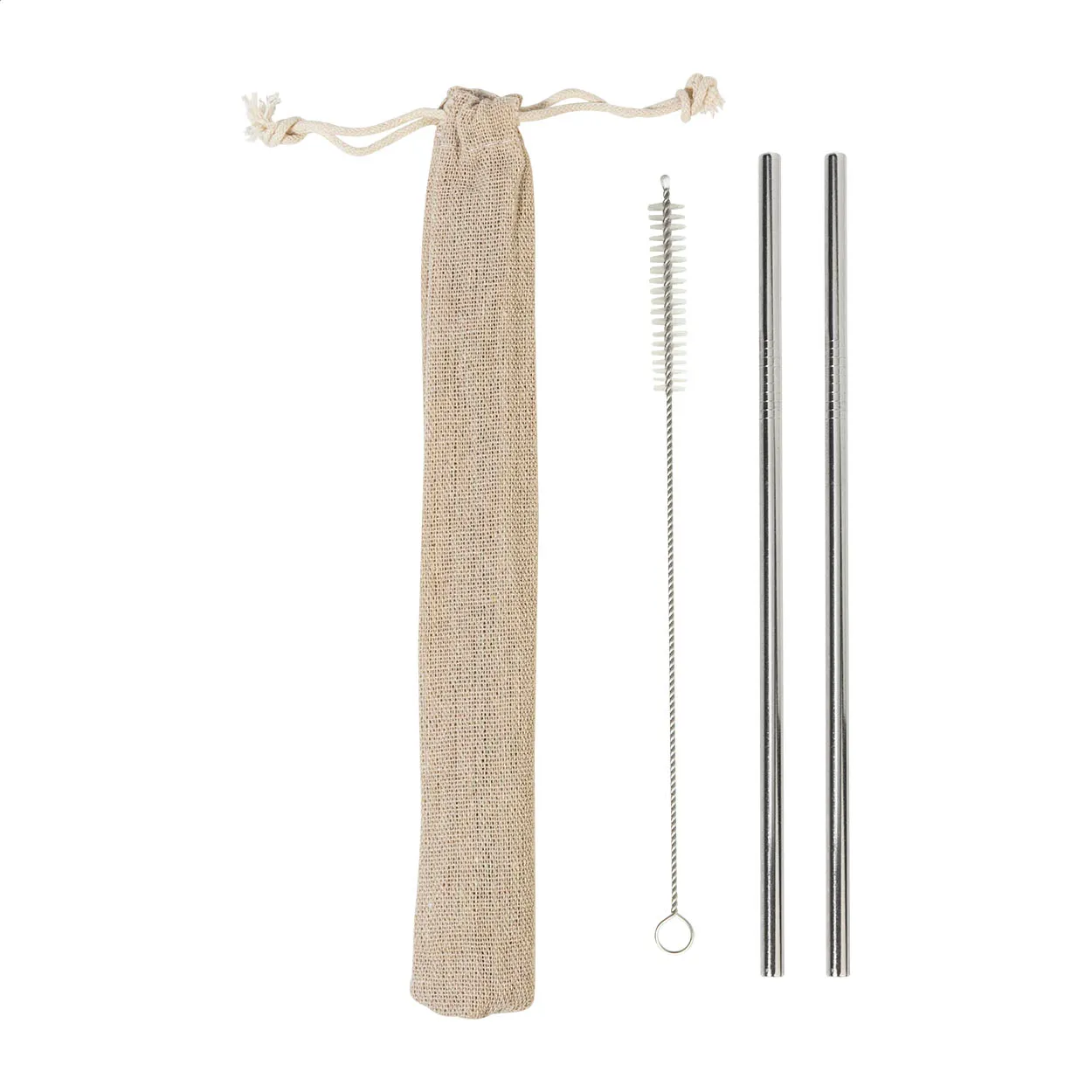SteelSip rietjes set zilver